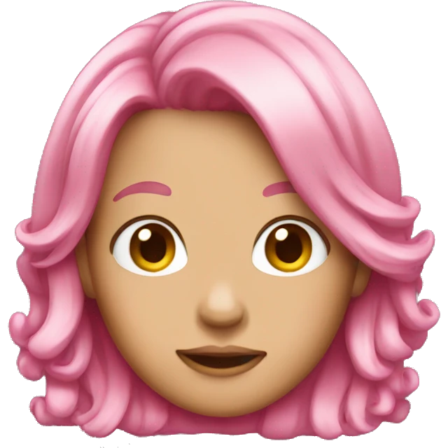 pink hair emoji