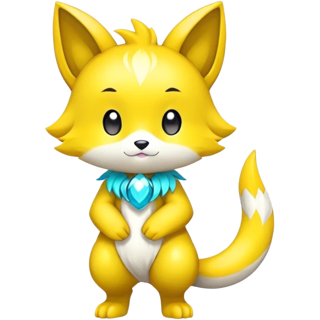 Shiny Chibi Anthro Sona Fakemon Full Body emoji