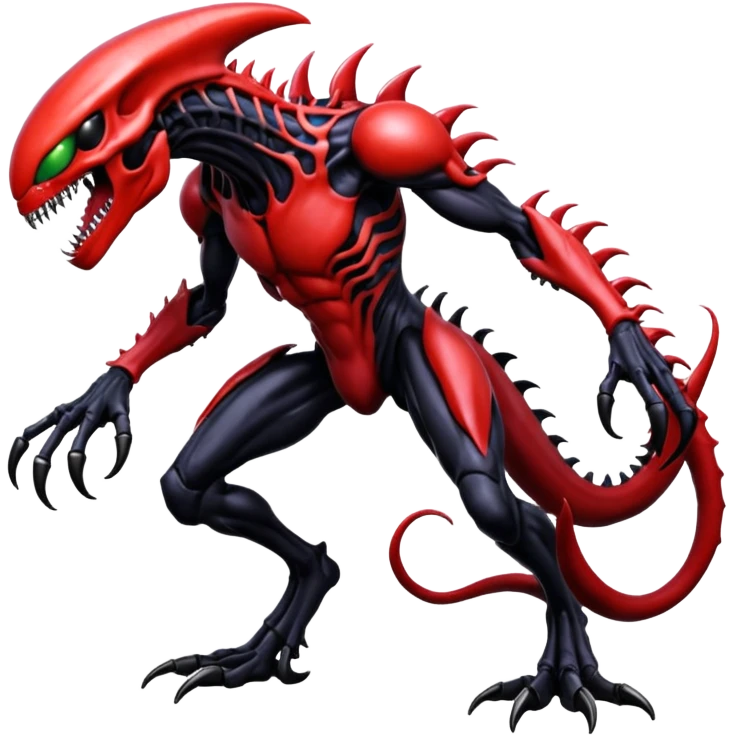 Venom-Xenomorph-Darkrai-Genesect-fusion, full body emoji