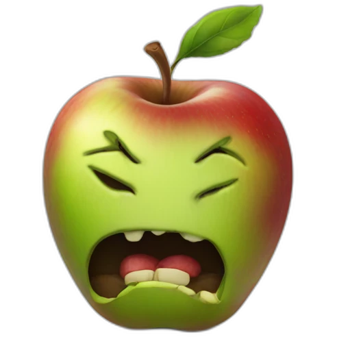 rotten apple emoji