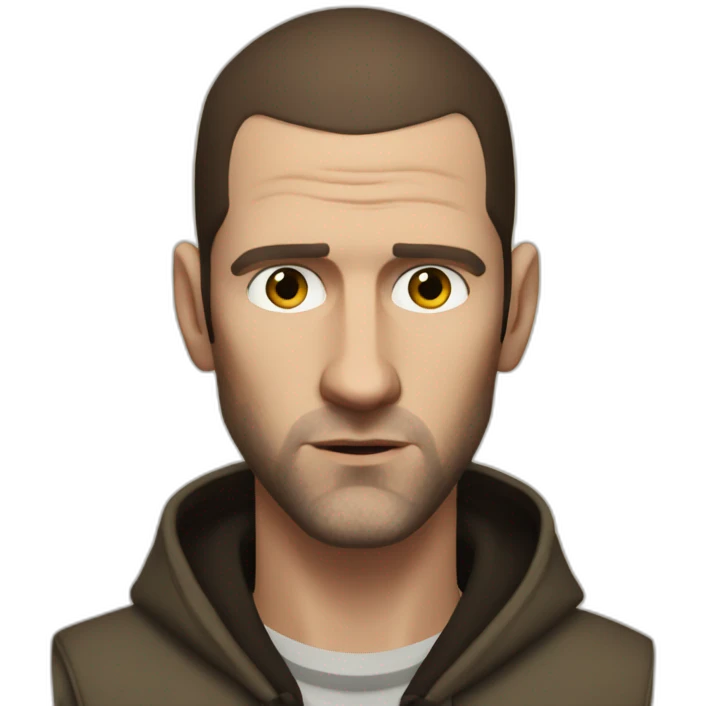 niko bellic with weird pupils emoji
