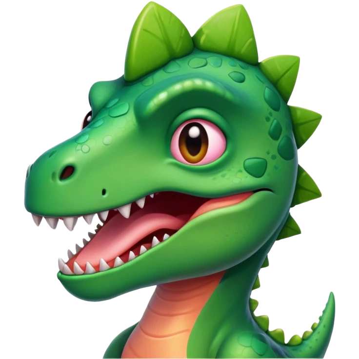 Blushing Dinosaur   emoji