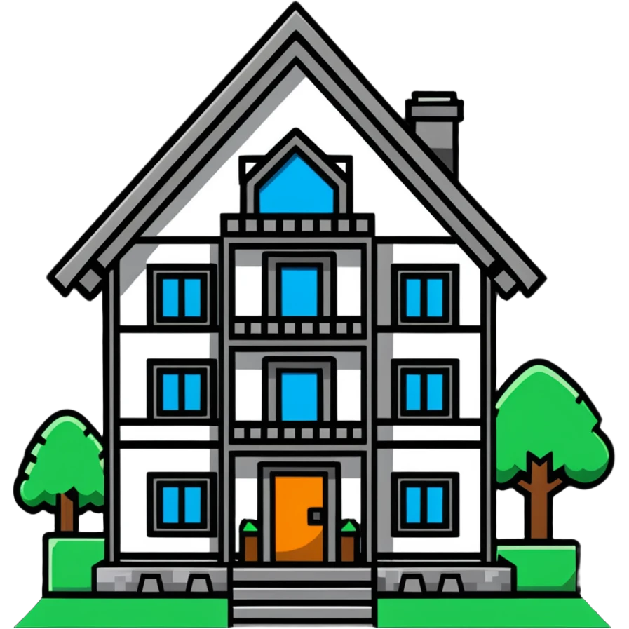 Minecraft house emoji