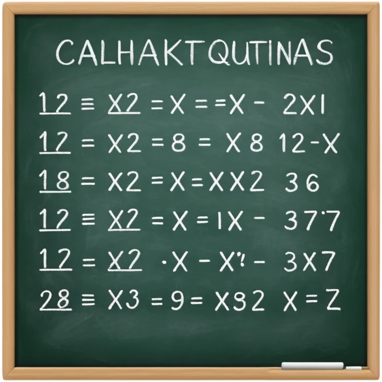 math formula on a chalkboard emoji