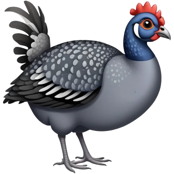 guinea fowl 
 emoji