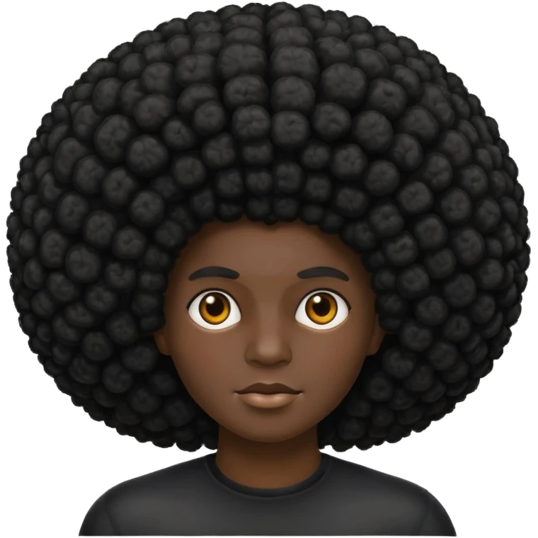 Huge Afro  emoji