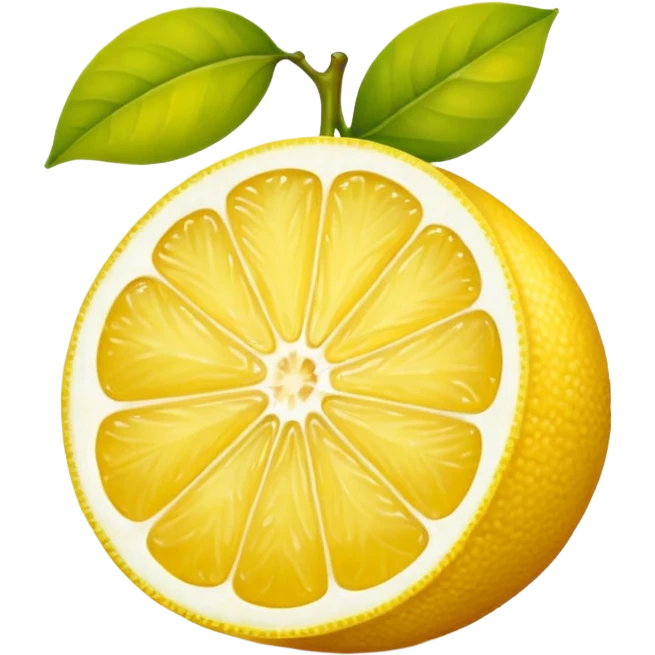 yellow half lemon emoji