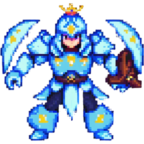 Kaiser from Blue Lock, pixel art style emoji