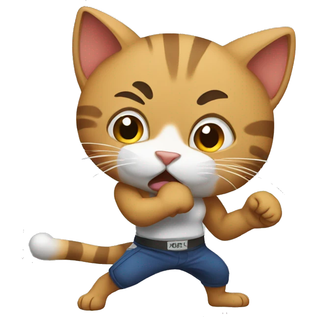 Fighting cat emoji