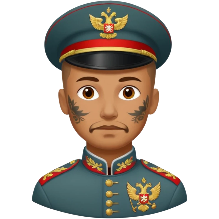 tatooed soldier, Russia ancient emoji