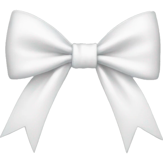 white bow emoji