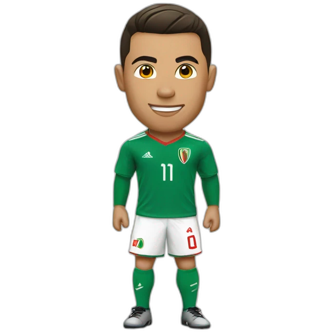 Ronaldo avec le maillot de l'algérie emoji