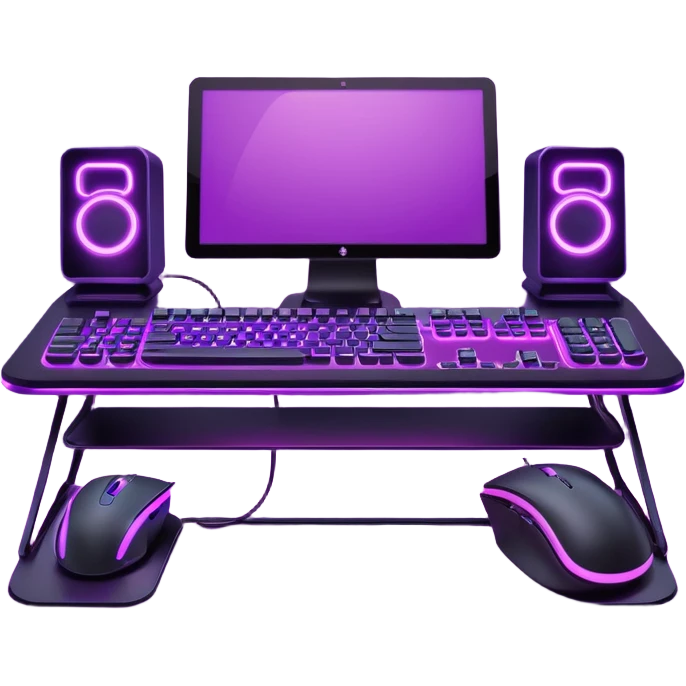 purple gaming setup emoji