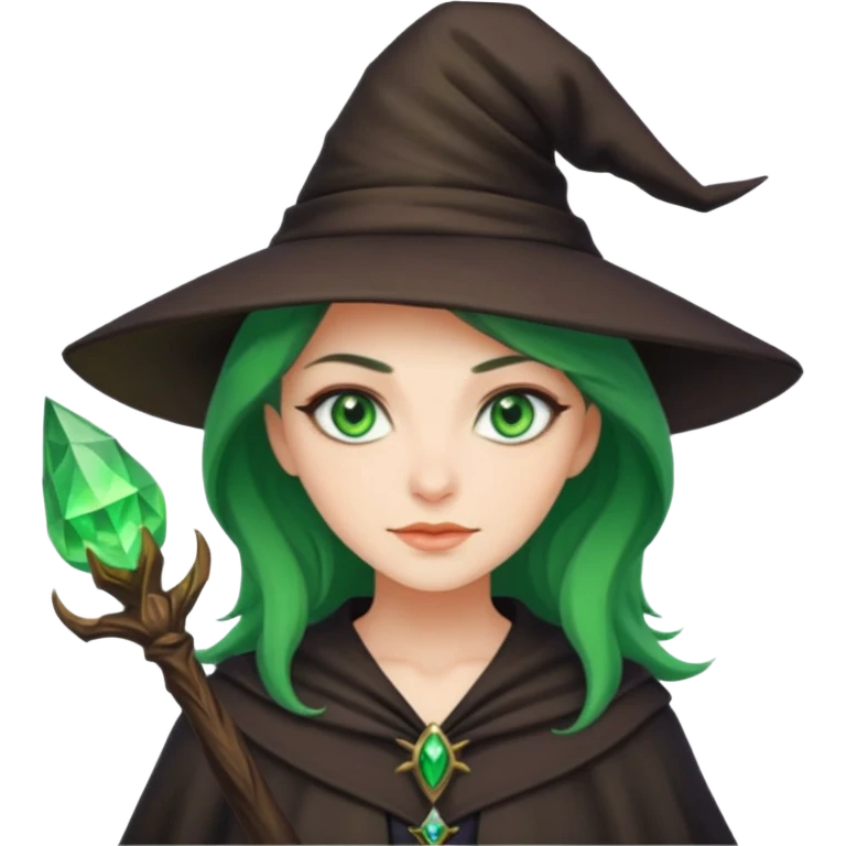 Cool magical witch emoji