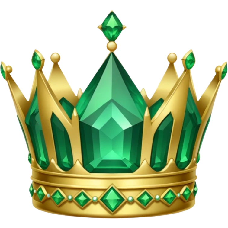 green gem crown emoji