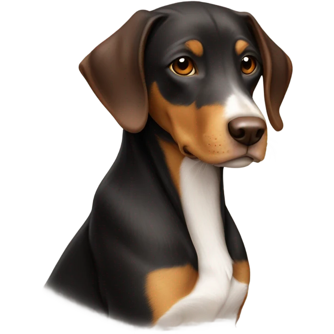 Appenzeller Viszla Mix Schwarz braun  emoji