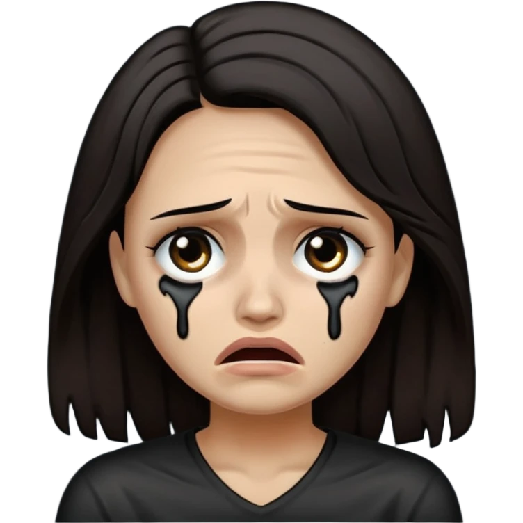 caveira chorando emoji