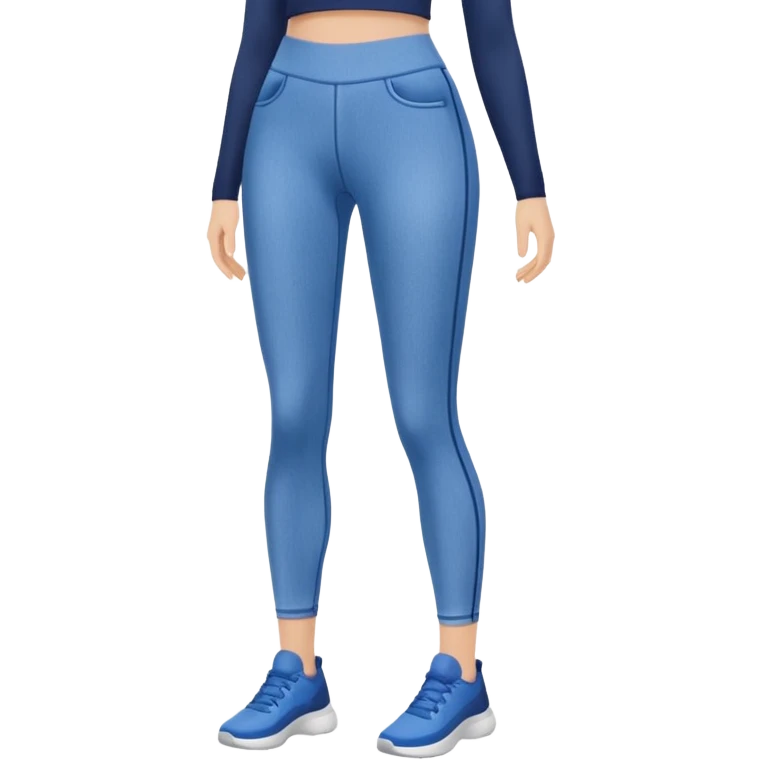 Blue leggings  emoji