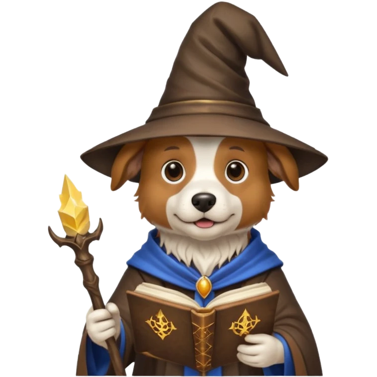 Dog wizard emoji