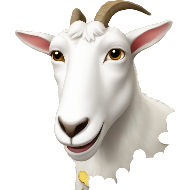 Goat with coins emoji