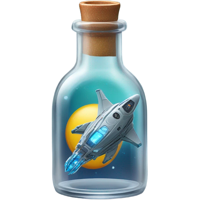 starship in bottle emoji