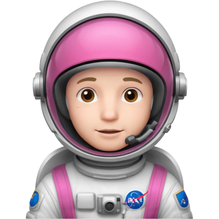  man Astronaut with Pink Visors emoji