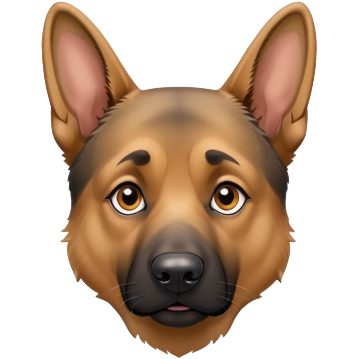 German shepherd confused head tilt emoji