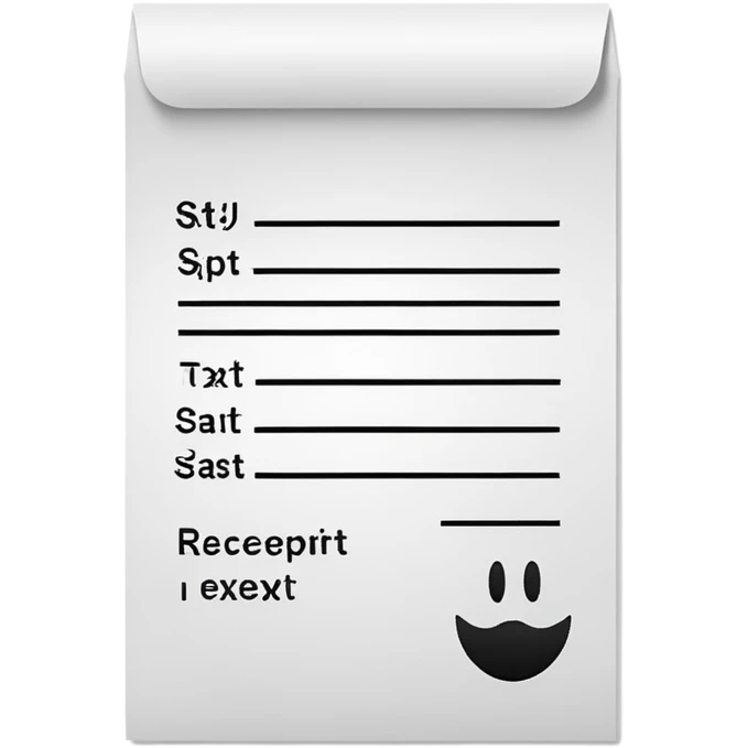 prefix "ST" Receipt emoji