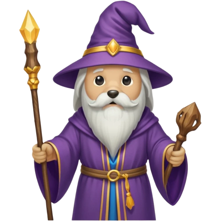 Dog wizard emoji