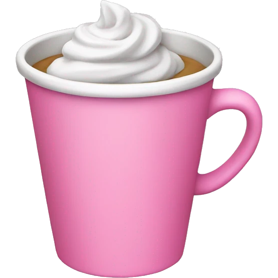 pink cup emoji
