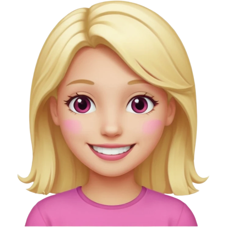 Pink girl emoji