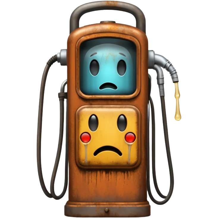 crying gas pump emoji