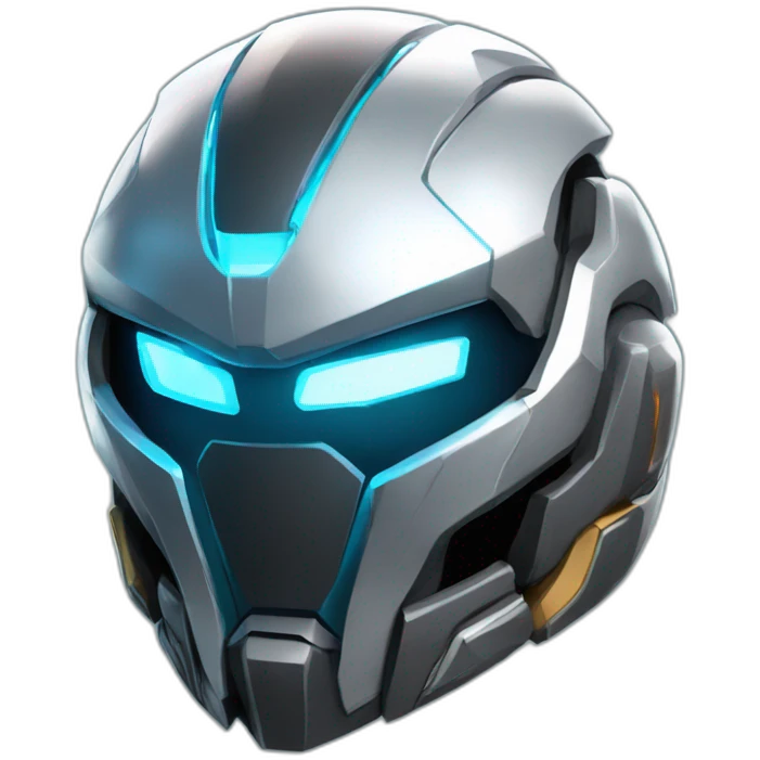 futuristic armored Omega Energy helm radiating energy emoji