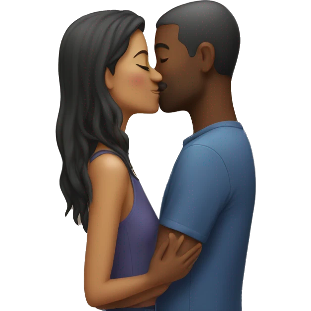 People kissing emoji