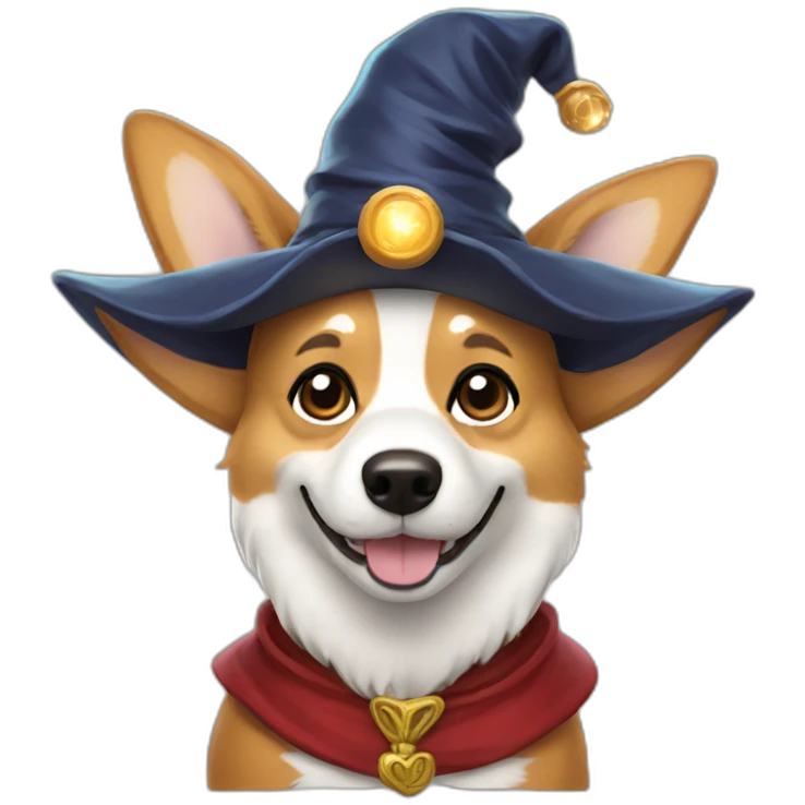 Corgi Wizard emoji