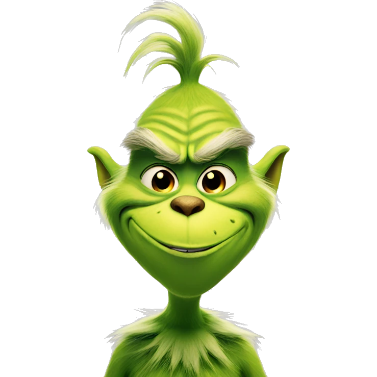 grinch smiling emoji