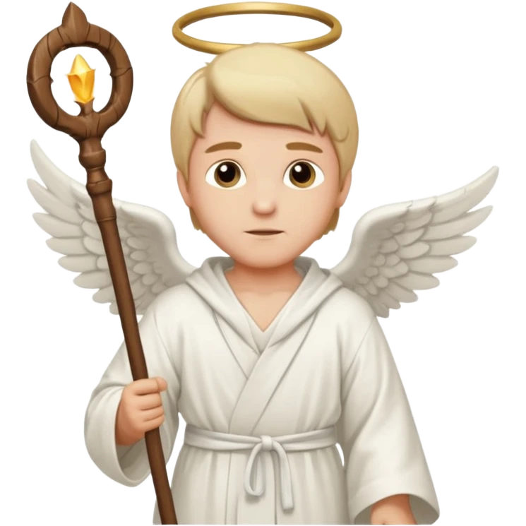 Healer male angel emoji