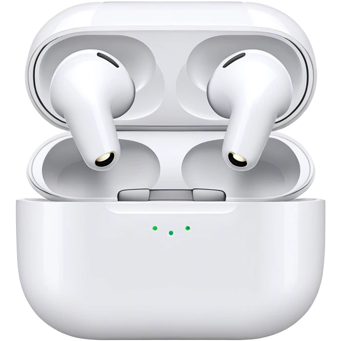 Wireless Earbuds Case (open & closed) 🎧🔋 emoji