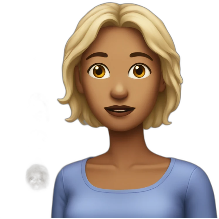a woman that can not make decisions emoji