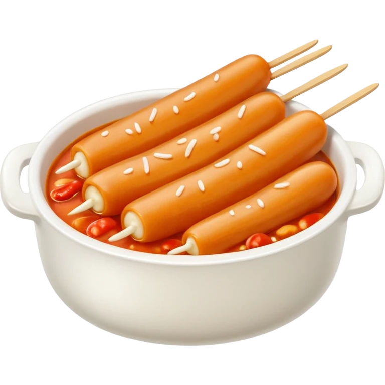 Tteokbokki, Korean food emoji