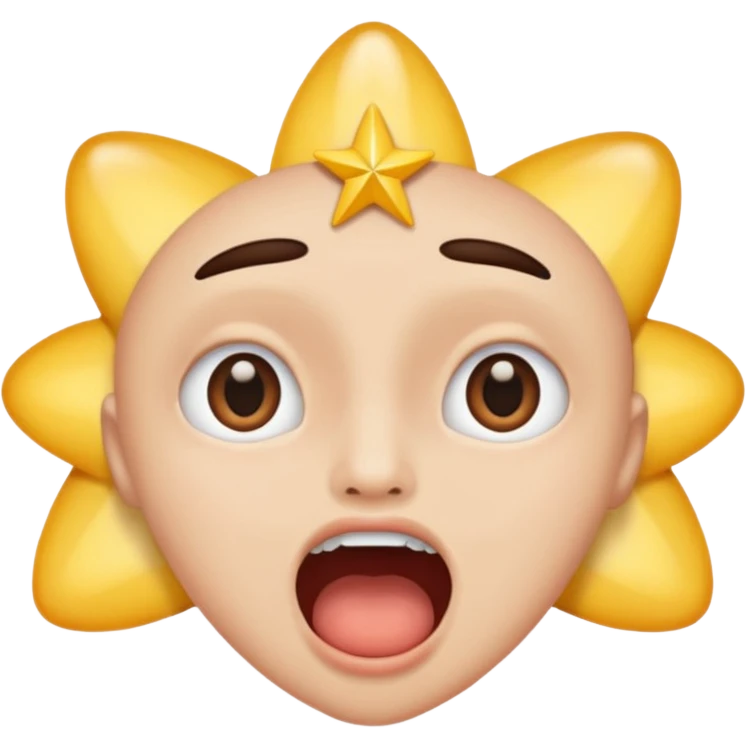 Someone reading a book with star eyes and open mouth emoji