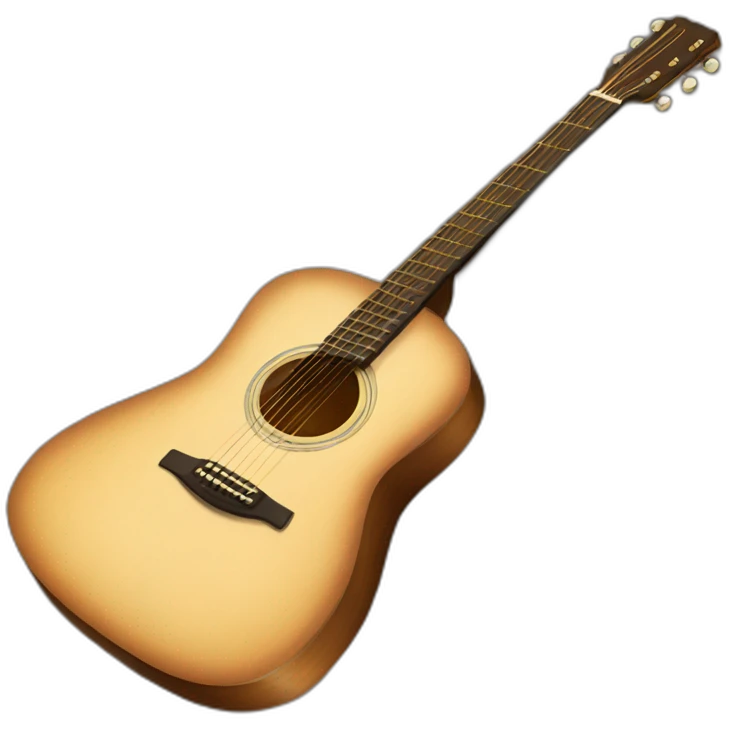 Acoustic guitar emoji