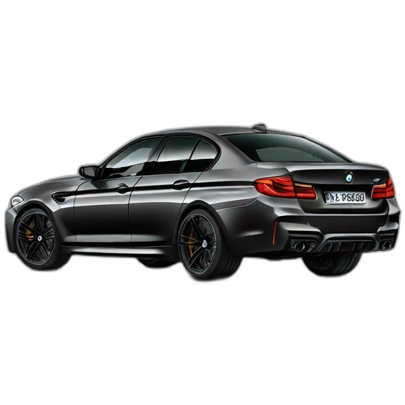 BMW m5 compétition black emoji