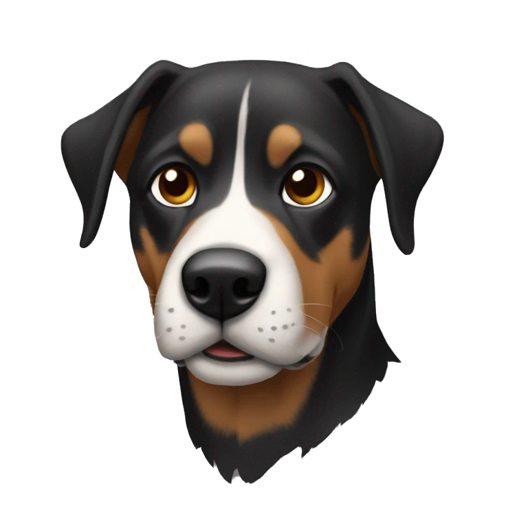 perro negro emoji
