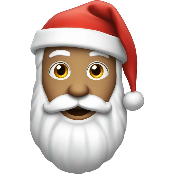 Santa claus with shhh emoji