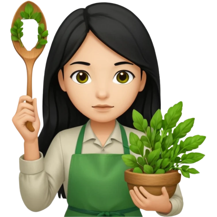 Ancient Healers with herbs  emoji