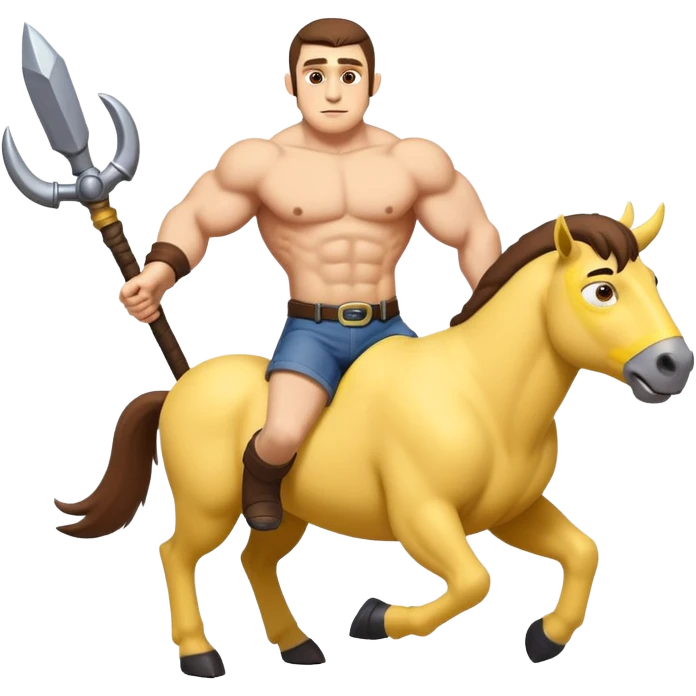 A centaur with a minion top half emoji