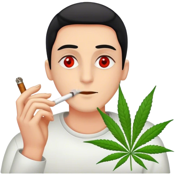 smoking weed emoji