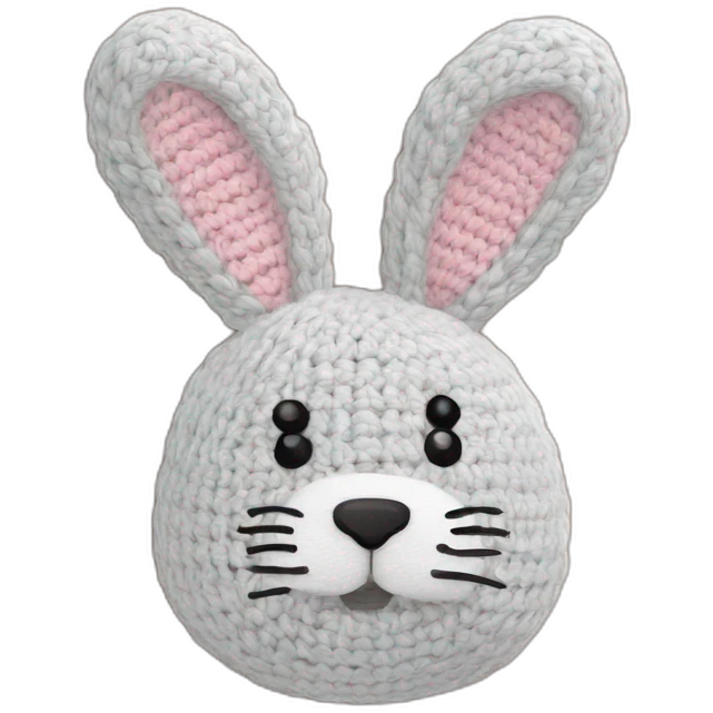 Lapin crochet 🧶 emoji