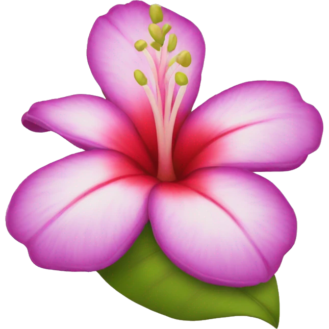 Hawaiian flower emoji
